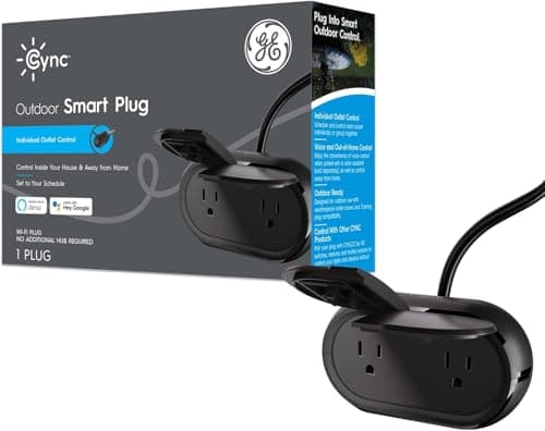 Amazon.com: GE Cync Smart Plug, Outdoor Bluetooth and Wi-Fi Outlet ...