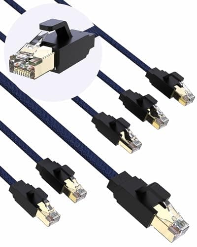 Amazon.com: VANDESAIL Ethernet Cable 2pack, CAT7 Network Cable ...