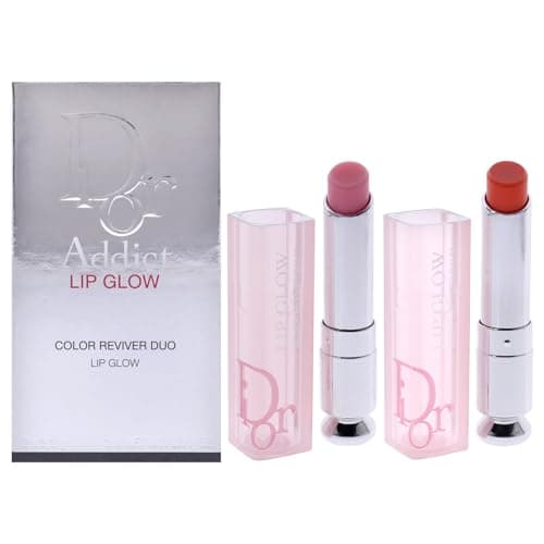 Dior Addict Lip Glow Lip Balm Lip Kit - 004 Coral +001 Pink ...