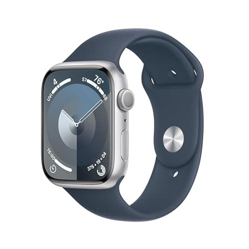 Apple Watch Series 9, GPS + Cellular, 45mm Silver Stainless Steel Case ...