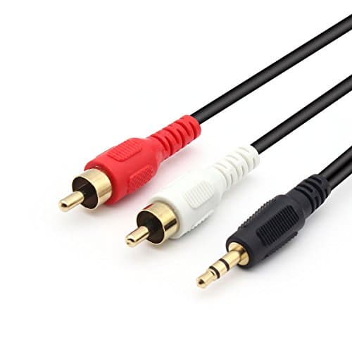 Dual RCA Y Splitter Audio Cable 3.5mm Male to 2 RCA Male 0.98FT ...