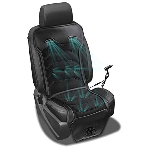 Zento Deals 2-in-1 Heated Cooling Car Seat Cushion