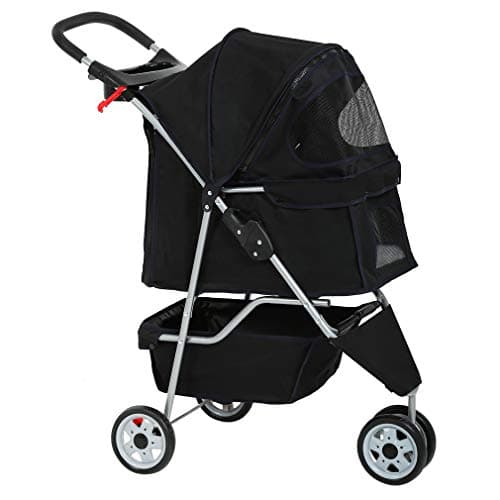 BestPet BP-S13T-Black Folding 3-Wheel Pet Stroller - Black for sale ...
