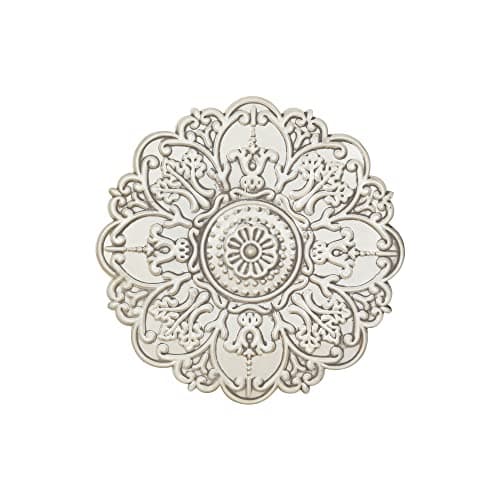 Honeybloom White Faux Wood Medallion Wall Decor | At Home