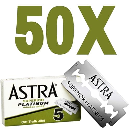 Astra Superior Platinum Double Edge Safety Razor Blade - 1000 Count ...