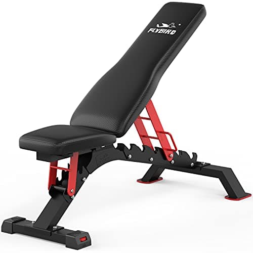 Amazon.com : FLYBIRD Adjustable Bench,Utility Weight Bench for ...