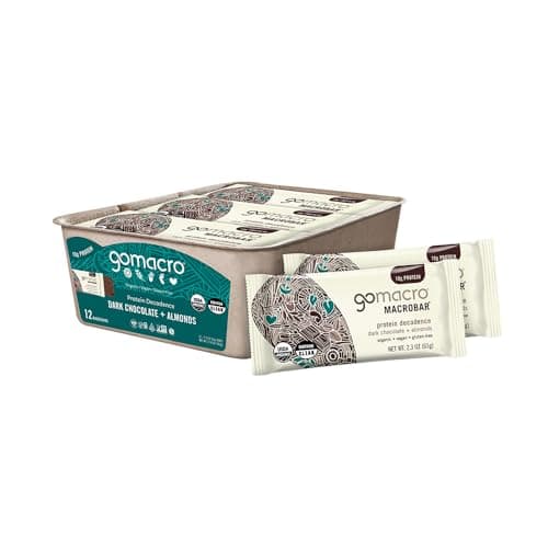 GoMacro MacroBar Organic Vegan Protein Bars - Peanut Butter ...
