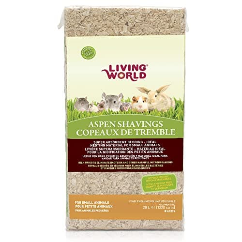 Amazon.com : Living World - Aspen Wood Shavings, 1220 Cubic Inches ...