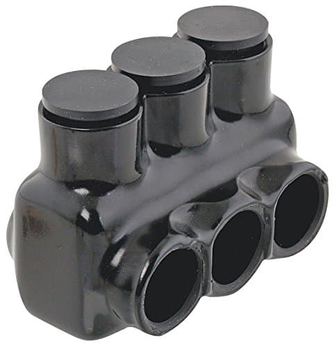 Polaris IPLD350-3 3-Port Black Multi-Tap Pre-Insulated Connector ...