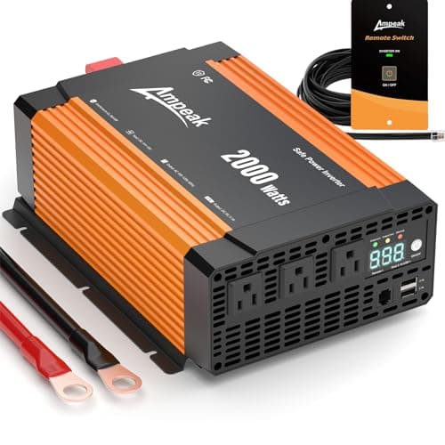 Pure Sine Wave Power Inverter | Ampeak Pure Sine Wave 2000W | Ampeak