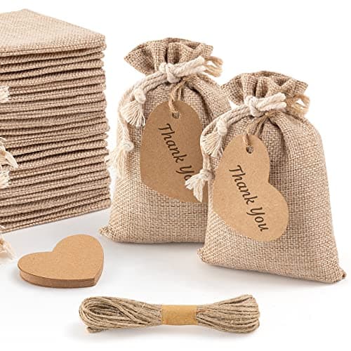 Sacs à cordon en jute de Life Without Plastic