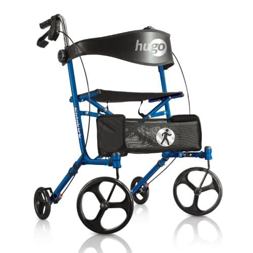 Hugo Mobility Explore 4-Wheel Side-Fold Rollator Rolling Walker with ...