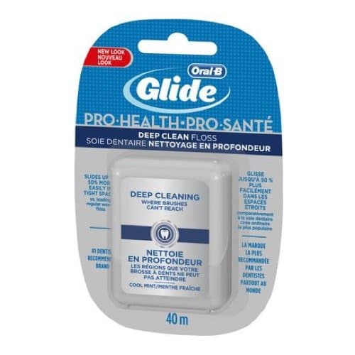 Oral-B Glide Deep Clean Cool Mint Dental Floss, Value 3 Pack (40m ...