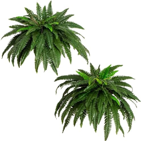 27” Double Boston Fern Artificial Plant in Decorative Urn | Nearly Natural