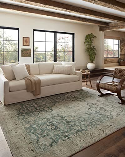 Loloi Magnolia Home Rug Holloway YH-01 Black/Ivory - 5' x 7'6 ...
