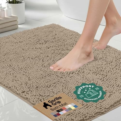 Gorilla Grip Original Luxury Chenille Bath Mat