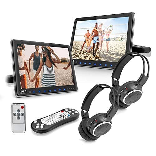 Amazon.com: Pyle Universal Car Dual Headrest Monitor - 9.4 Inch ...