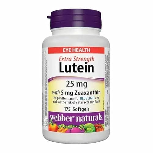 Webber Naturals Lutein Gummies 20 mg with Bilberry and Zeaxanthin ...