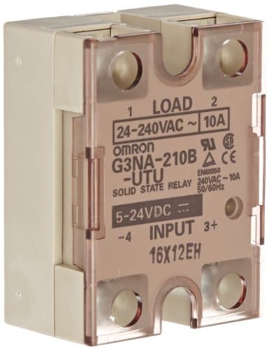 Omron G3NA-210B solid state relay, input 5-24VDC, load 24-240VAC 10A, NO