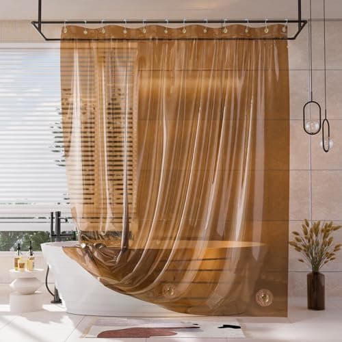 AmazerBath Heavy Duty EVA Shower Curtain Liner