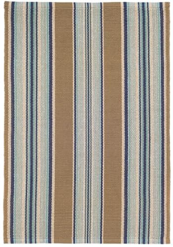 Dash and Albert stair runner. Indigo herringbone. | Stair runner carpet ...