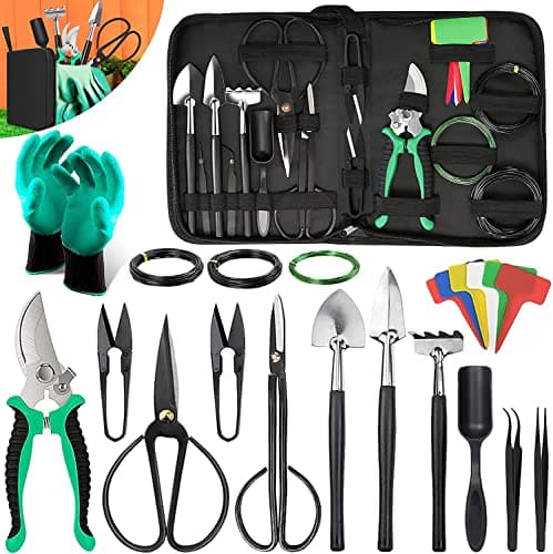 Bonsai Tools Kit- 24 PCS Bonsai Tree …