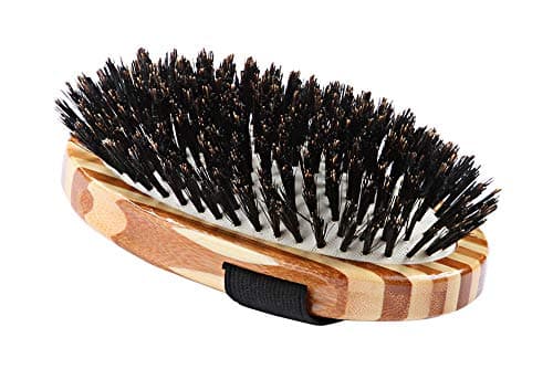 BASS BRUSHES Boar Bristle Palm Pad Pet grooming Brush A2