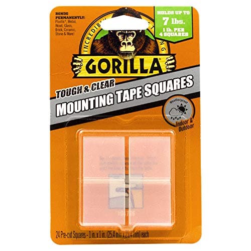 Gorilla Clear Mounting Tape Squares 24Pk – Ajax Spurway Fasteners