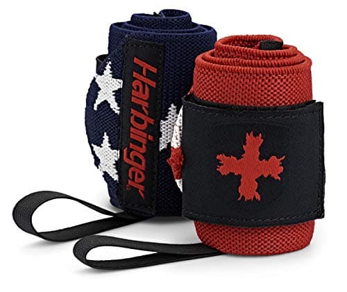 Amazon.com : Harbinger Red Line 18-Inch Weightlifting Wrist Wraps ...