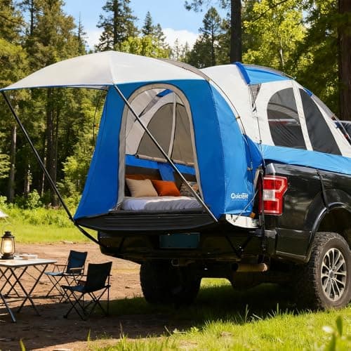 Snapklik.com : Quictent Pickup Truck Tent For Compact Short Bed (5-5.2 ...