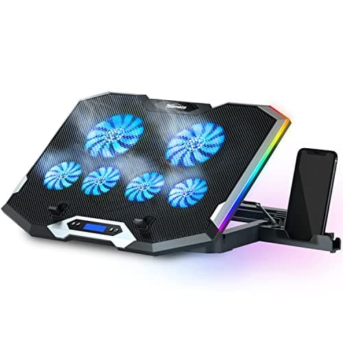 TopMate C5 12-15.6 inch Gaming Laptop Cooler Cooling Pad | 5 Quiet Fans ...