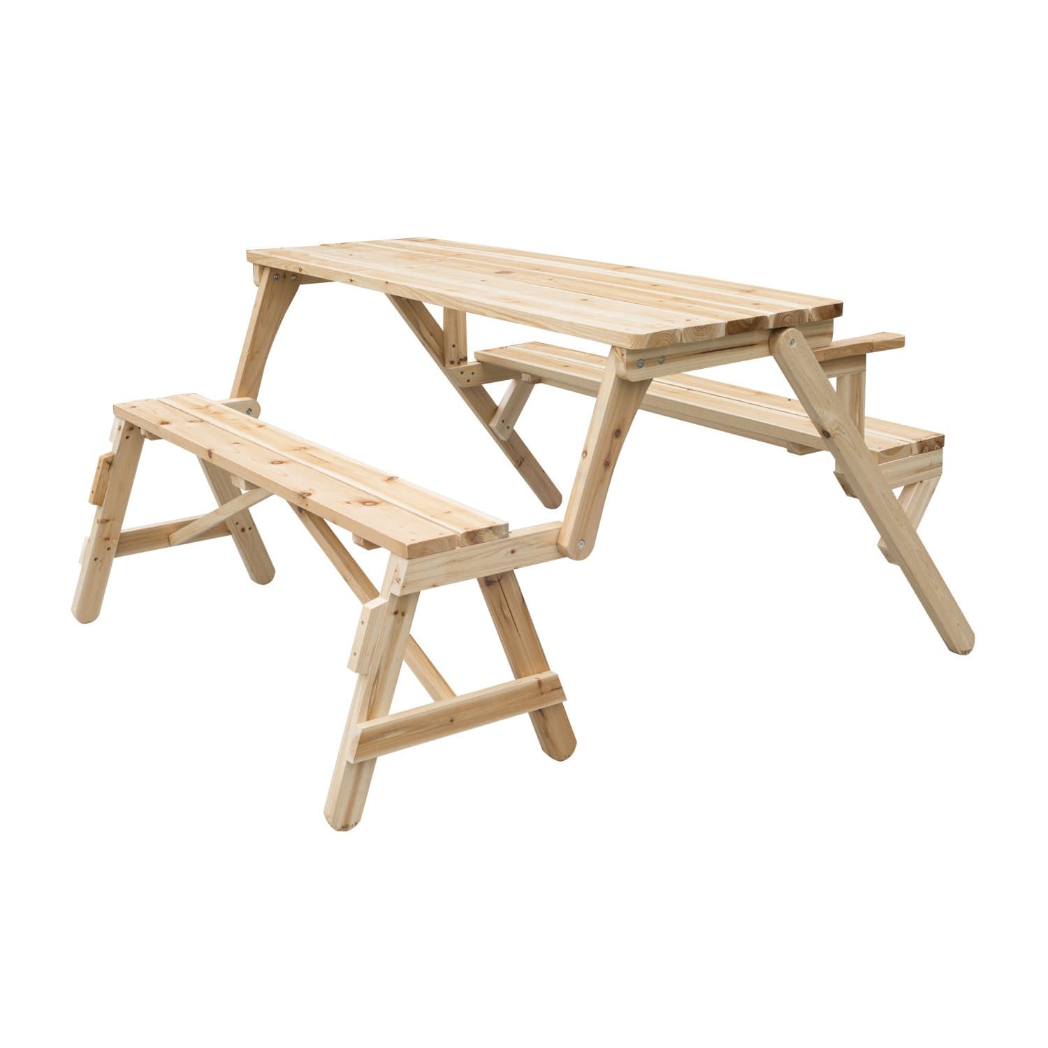 Outsunny 2 in 1 Convertible Picnic Table & Garden Bench : Amazon.in ...
