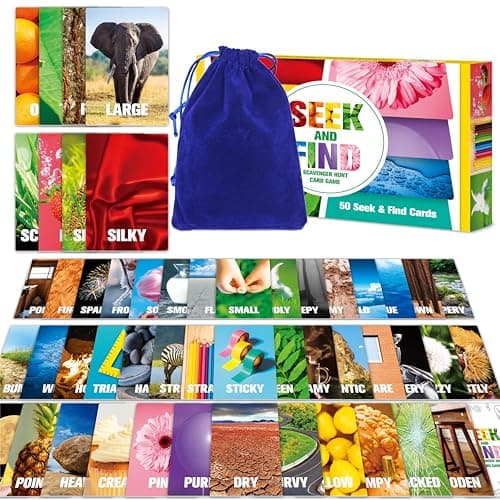 Amazon.com: bxtala 30 Pcs Nature Scavenger Hunt Cards, Find and Seek ...