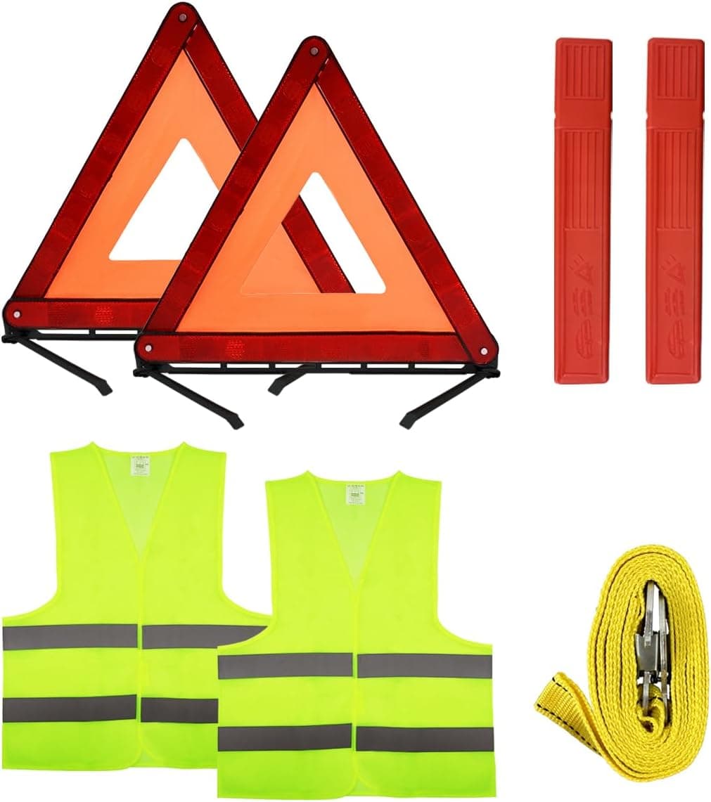 JNBGTU 5Pack Warning Triangle Kit for Car Breakdown Roadside Emergency ...