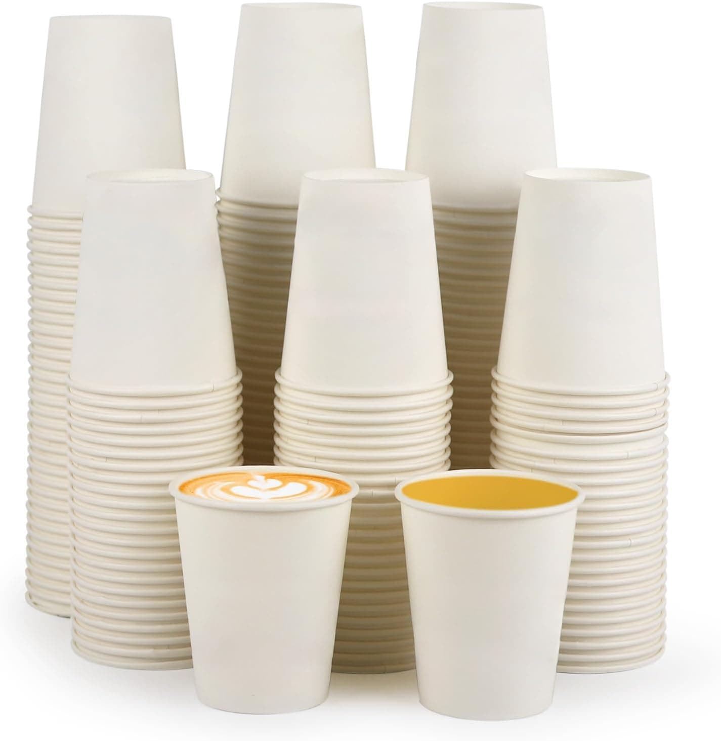 Amazon.com: 400 Pack Disposable Paper Cups - 8 Oz, Ideal for Coffee ...
