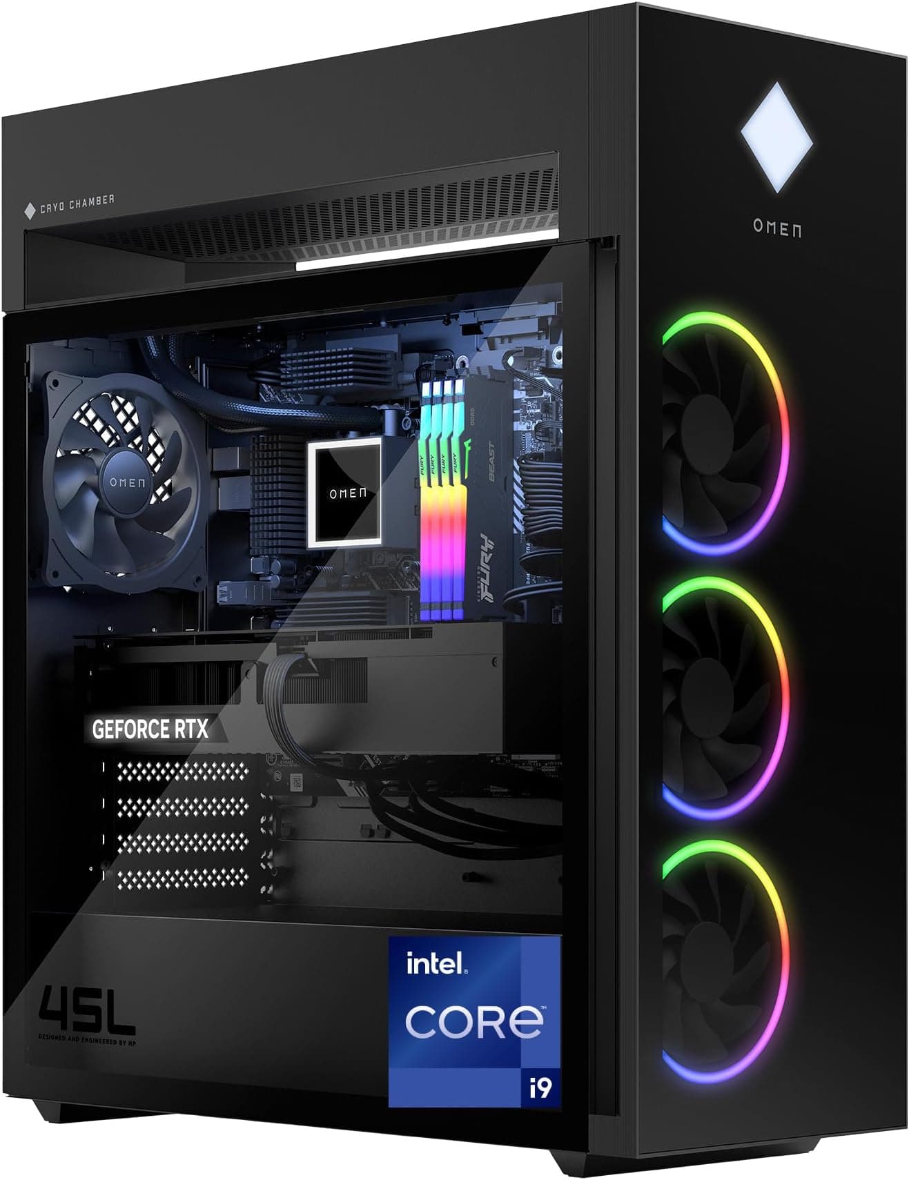 Amazon.com: HP OMEN 45L Gaming Desktop, 14th Generation Intel Core i9 ...