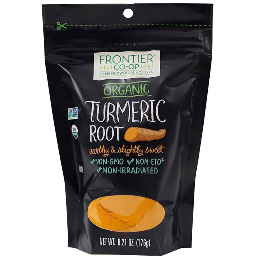 Amazon.com : Frontier Co-op Organic Turmeric Root Powder, 6.21 ...