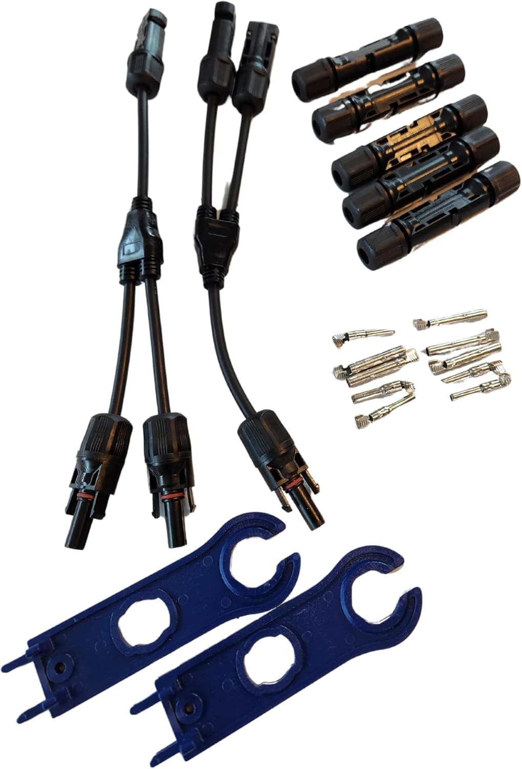 Amazon.com: JHC Solar 10 Piece PV Y Branch Solar Panel Connector Kit ...
