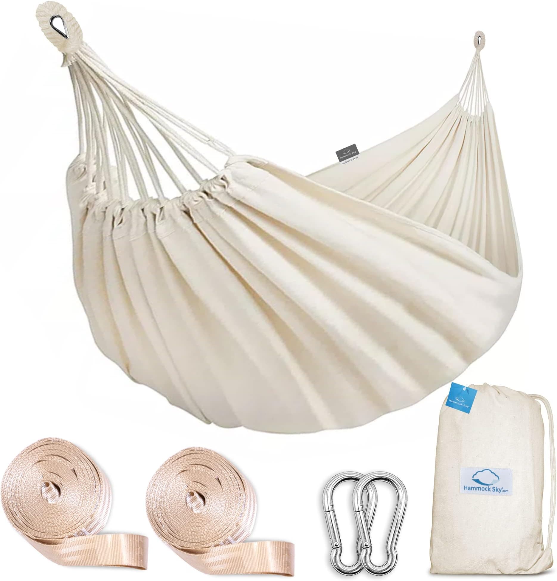 Amazon.com : Hammock Sky Brazilian Double Hammock Two Person Bed with 2 ...