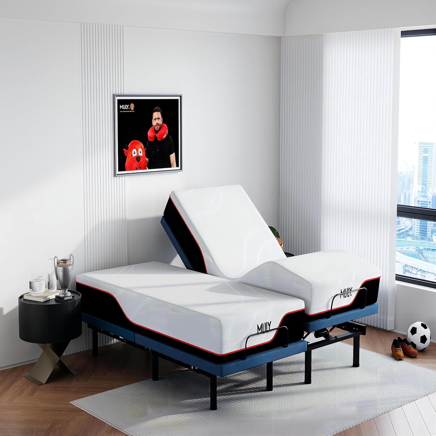 MLILY Split King Adjustable Bed Base with Cooling Bulgaria | Ubuy
