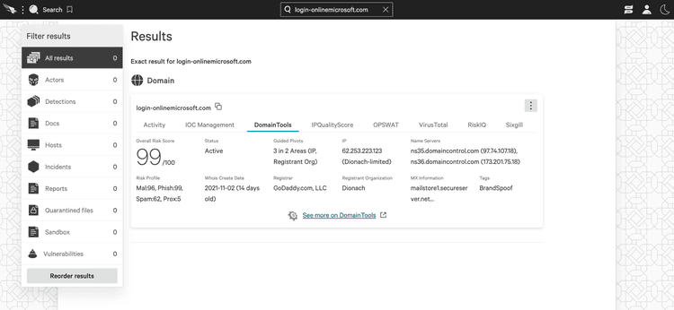 DomainTools Iris: DNS Threat Intel | CrowdStrike Marketplace