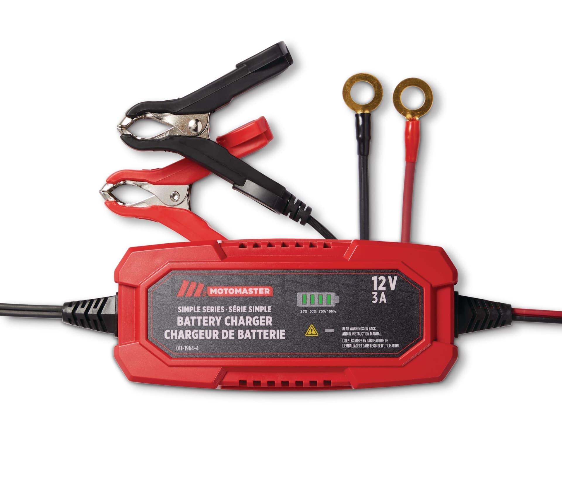 MotoMaster Simple Series Smart Battery Charger/Maintainer, Fully ...