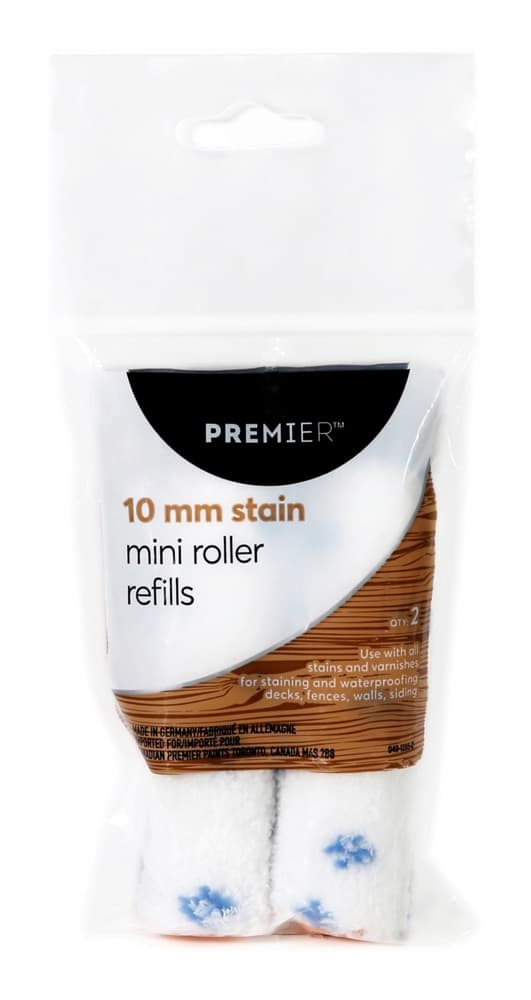 Premier Mini Lint-Free Microfibre Deck Stain Rollers, 2-pk, 4-in ...