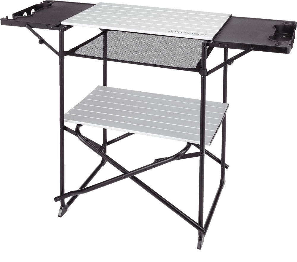 Woods Caledon Portable Folding & Extendable Camping Kitchen Stand w ...