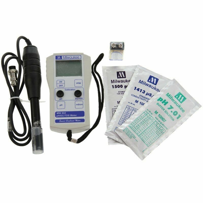 Milwaukee MW802 Smart 3-in-1 Portable Meter (pH/EC/TDS) ( MW802 ...