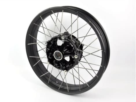 BMW Black crossed spoke rim front (3.0X19) - R1300GS - R1300GS Adventure