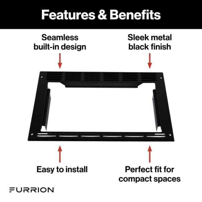 Furrion 09 Cu. Ft. RV Microwave Trim Kit (Black) (FMAML09-BL-TK)
