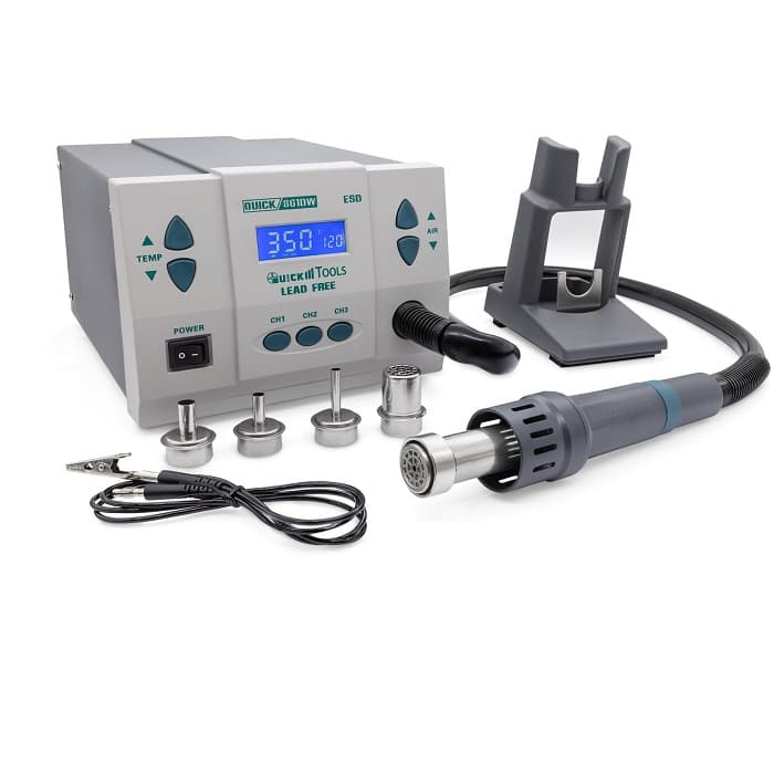 Quick 861DW Rework Station SMD Hot Air Gun LCD Digital Display