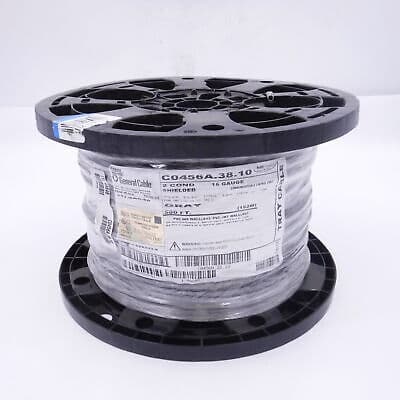 500' Carol Brand Multi-Conductor Tray Cable Shielded 2 Conductor 16 AWG ...