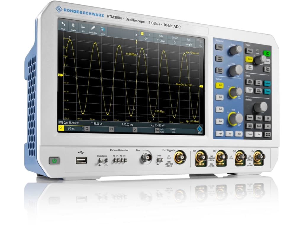 Rohde & Schwarz RTM3004 Four Channel, 100 MHz Digital Oscilloscope ...